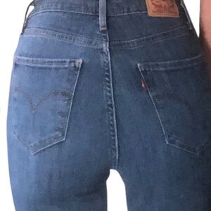 Levi’s HIGH Rise Skinny 721 Filiforme Classic Blue Women's Jeans 27/30 TALL